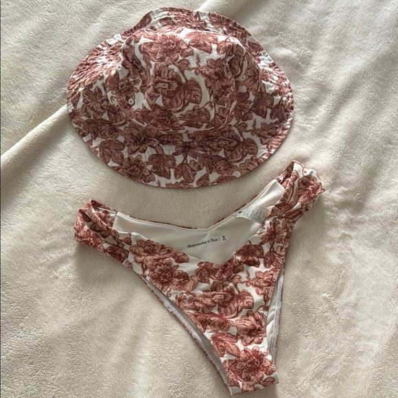 Abercrombie & Fitch Other - Abercrombie and fitch Floral Bikini bottom with Bucket Hat